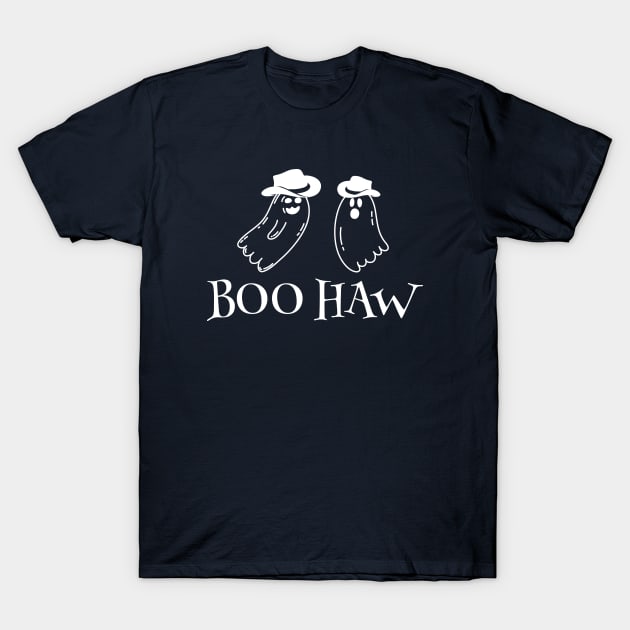 Boo Haw Western Shirt, Ghost Halloween Shirt, Retro Halloween Shirt, cute Fall Shirt, Fall Graphic Tee, Women Fall Shirt, cute Country shirt T-Shirt by Almytee